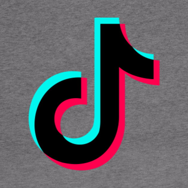 TikTok logo for light colors - Tiktok - Hoodie | TeePublic